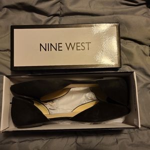 Black Nine West Flats